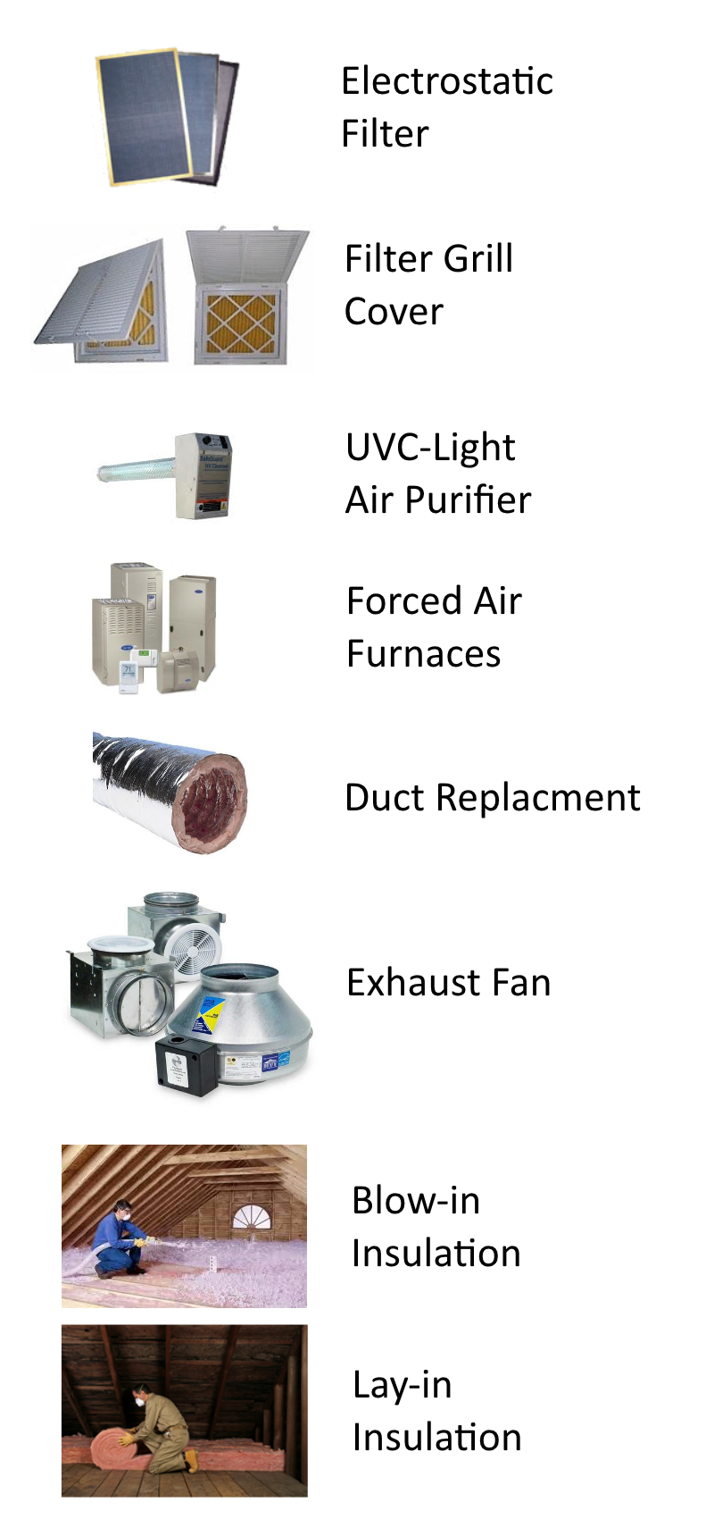 Air Duct Cleaning Woodinville Products